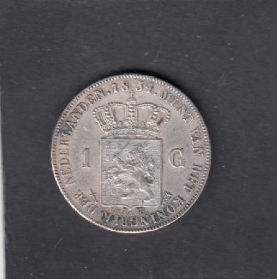 Beschrijving: 1 Gulden WILLEM III